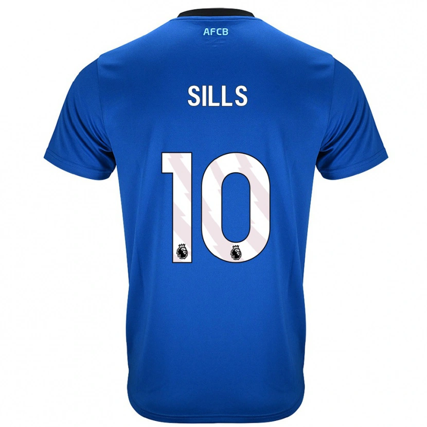 DanxenレディースEthan Sills#10ブルー ブラックアウェイシャツ2025/26ジャージーユニフォーム