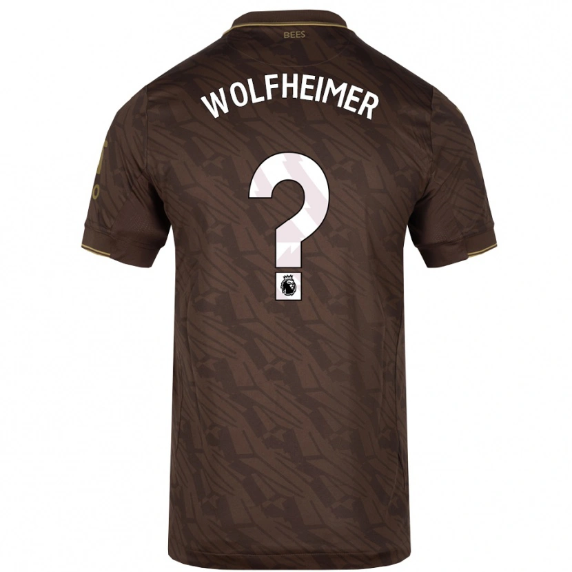 DanxenレディースConnor Wolfheimer#0ブラウン ゴールドアウェイシャツ2025/26ジャージーユニフォーム