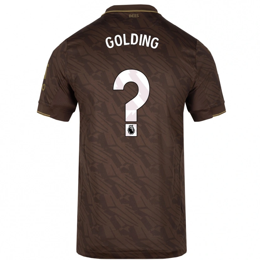 DanxenレディースAidan Golding#0ブラウン ゴールドアウェイシャツ2025/26ジャージーユニフォーム