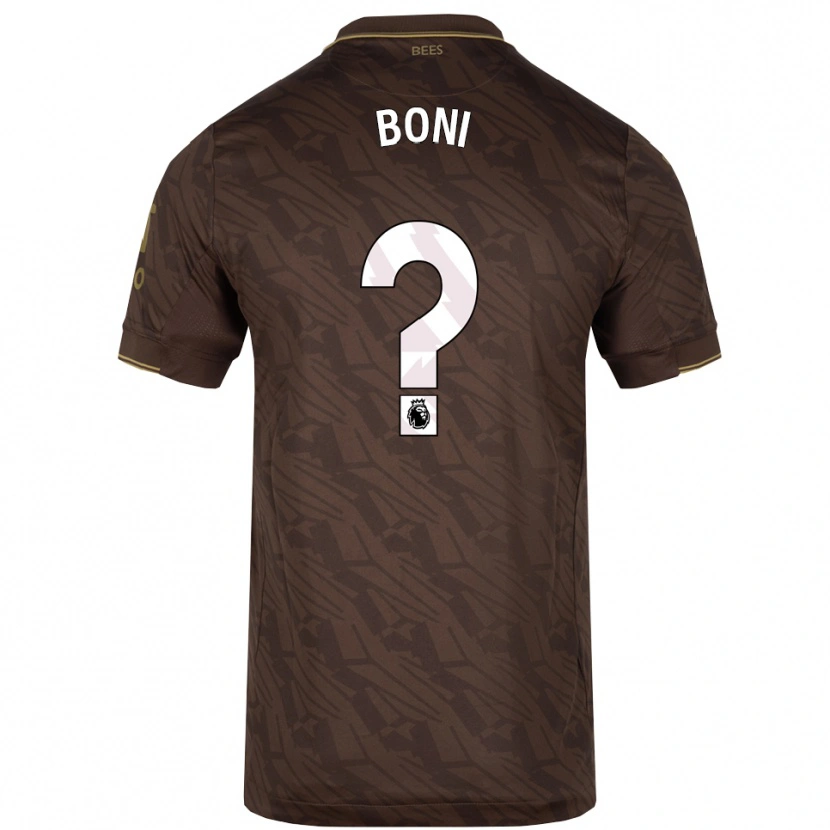DanxenレディースMichel Boni#0ブラウン ゴールドアウェイシャツ2025/26ジャージーユニフォーム