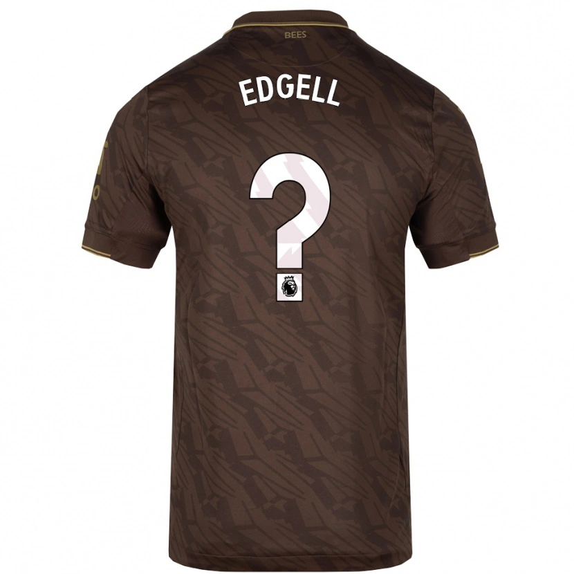 DanxenレディースVincent Edgell#0ブラウン ゴールドアウェイシャツ2025/26ジャージーユニフォーム