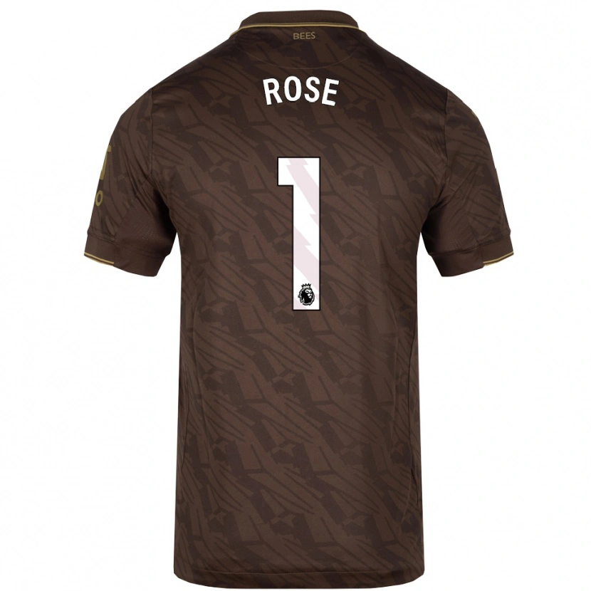 DanxenレディースReggie Rose#1ブラウン ゴールドアウェイシャツ2025/26ジャージーユニフォーム