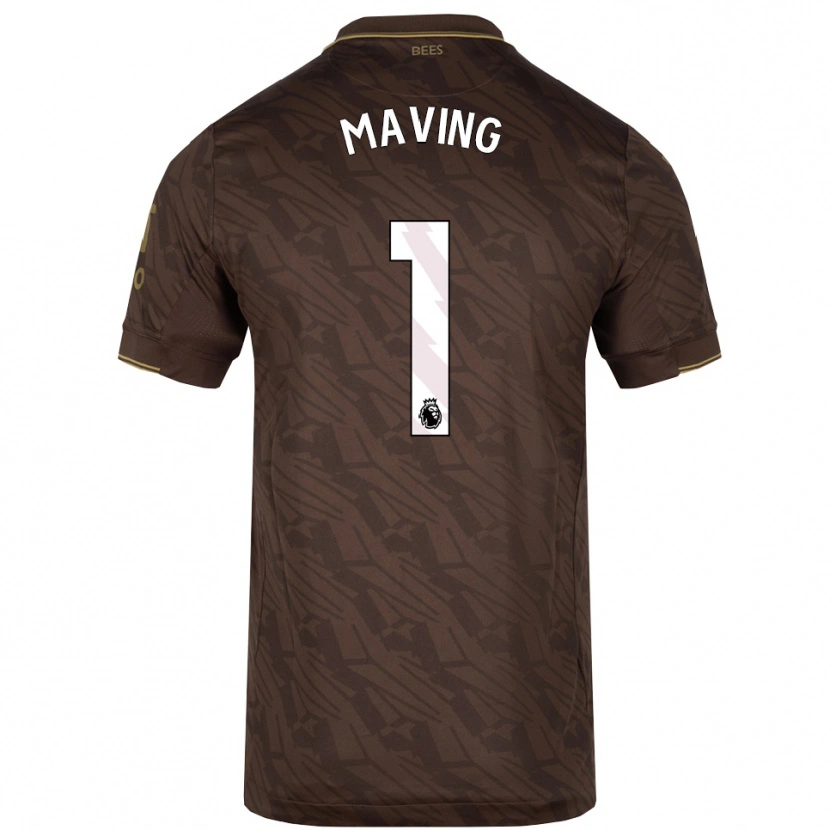 DanxenレディースEmily Maving#1ブラウン ゴールドアウェイシャツ2025/26ジャージーユニフォーム