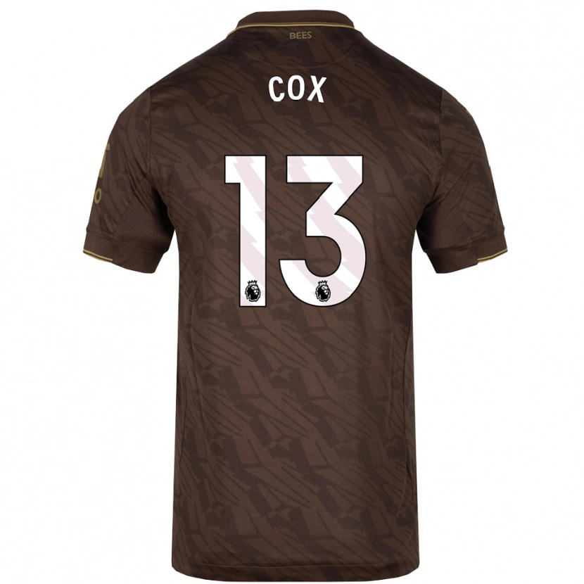 DanxenレディースMatthew Cox#13ブラウン ゴールドアウェイシャツ2025/26ジャージーユニフォーム
