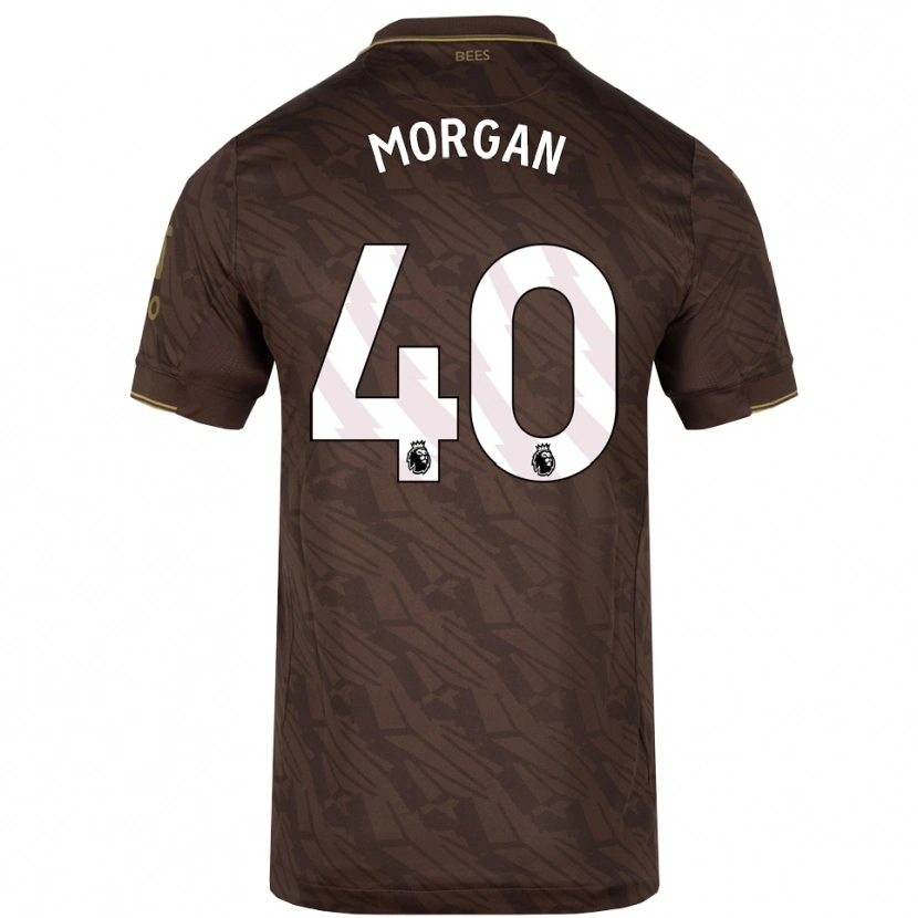 DanxenレディースIwan Morgan#40ブラウン ゴールドアウェイシャツ2025/26ジャージーユニフォーム