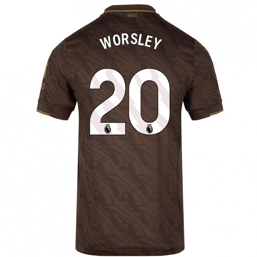 DanxenレディースFreya Worsley#20ブラウン ゴールドアウェイシャツ2025/26ジャージーユニフォーム