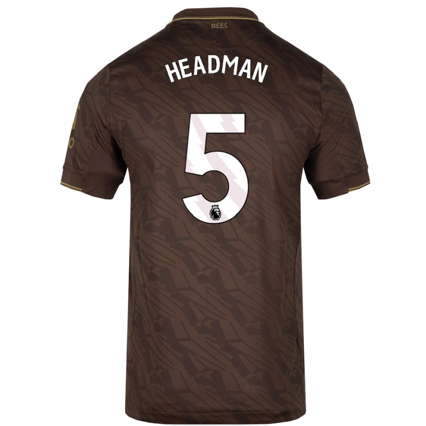 DanxenレディースChanse Headman#5ブラウン ゴールドアウェイシャツ2025/26ジャージーユニフォーム