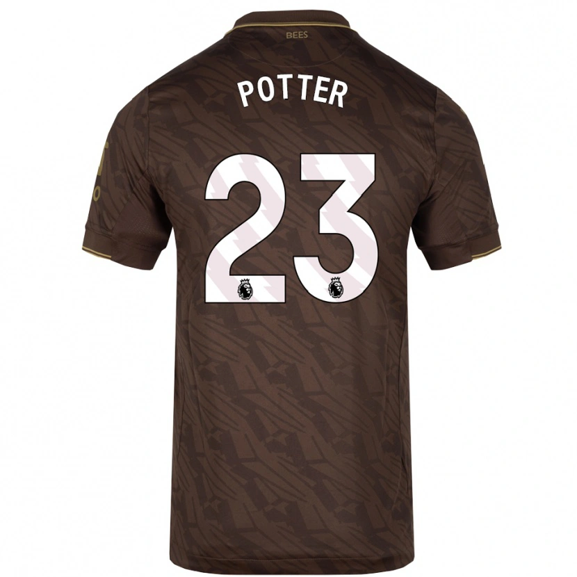 DanxenレディースLucy Potter#23ブラウン ゴールドアウェイシャツ2025/26ジャージーユニフォーム