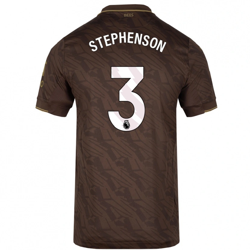DanxenレディースJoshua Stephenson#3ブラウン ゴールドアウェイシャツ2025/26ジャージーユニフォーム