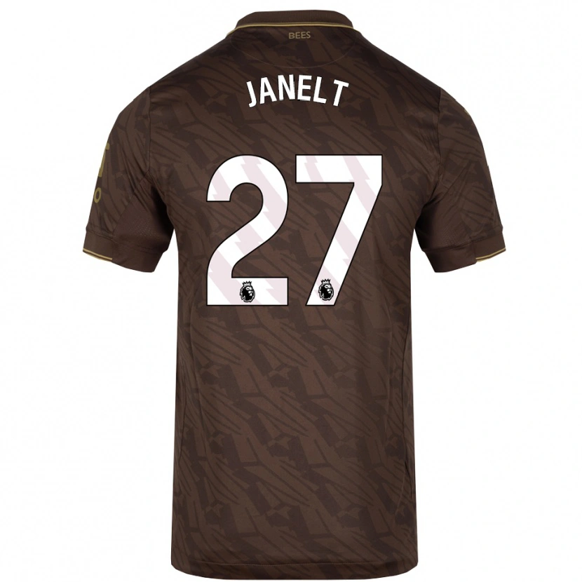 Danxenレディースヴィタリー・ヤネルト#27ブラウン ゴールドアウェイシャツ2025/26ジャージーユニフォーム