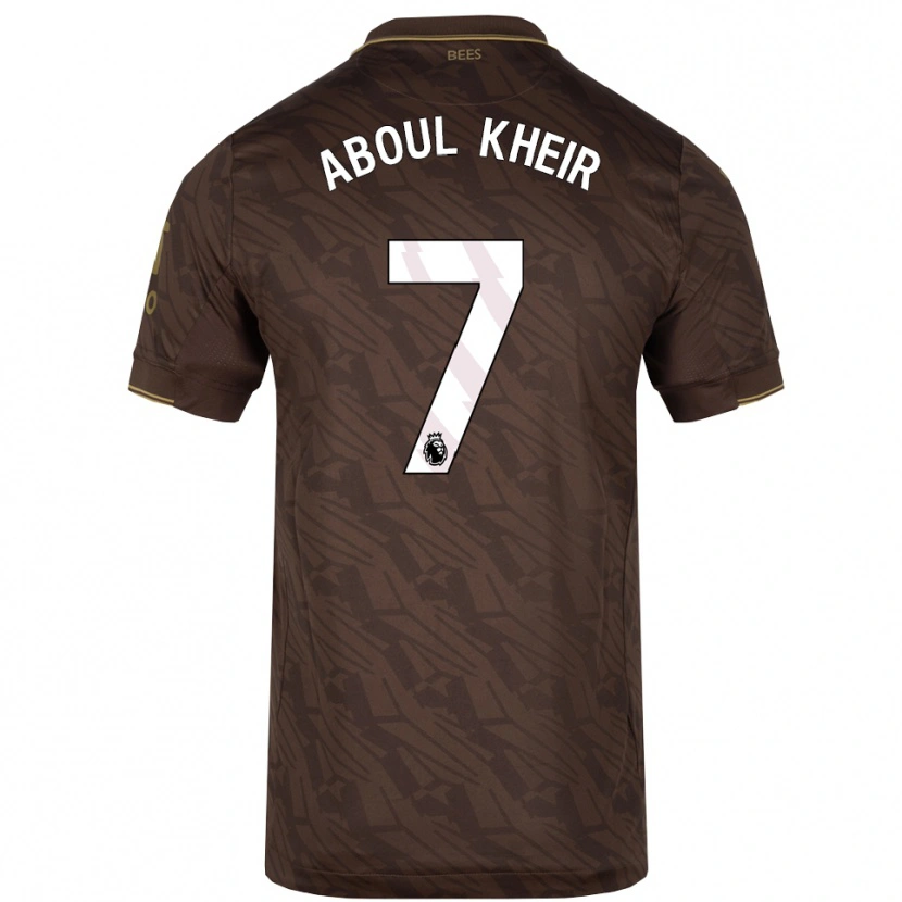 DanxenレディースNour Aboul Kheir#7ブラウン ゴールドアウェイシャツ2025/26ジャージーユニフォーム