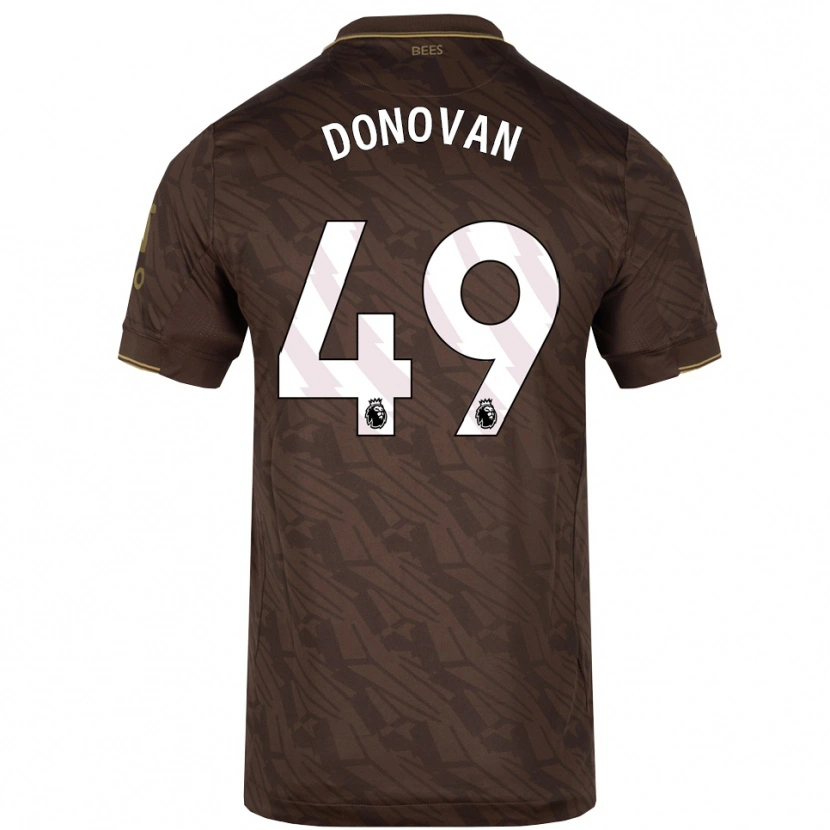 Danxenレディースロメル・ドナヴァン #49ブラウン ゴールドアウェイシャツ2025/26ジャージーユニフォーム