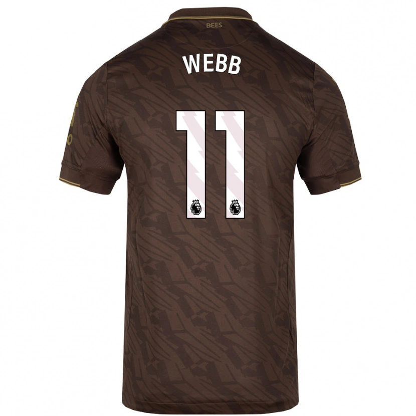 DanxenレディースChloe Webb#11ブラウン ゴールドアウェイシャツ2025/26ジャージーユニフォーム