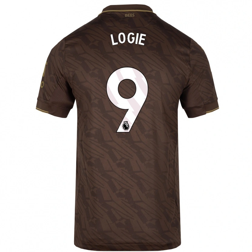 DanxenレディースChloe Logie#9ブラウン ゴールドアウェイシャツ2025/26ジャージーユニフォーム