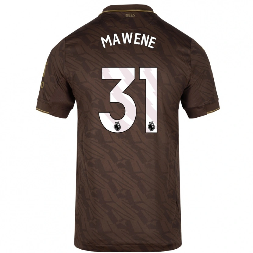 DanxenレディースTheo Mawene#31ブラウン ゴールドアウェイシャツ2025/26ジャージーユニフォーム