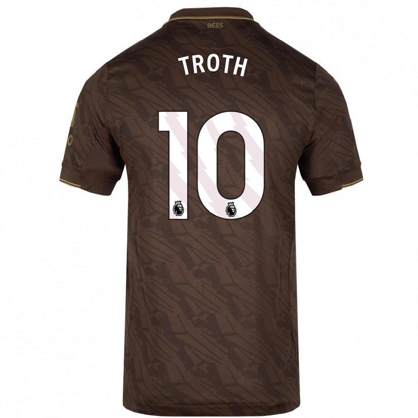 DanxenレディースSophie Troth#10ブラウン ゴールドアウェイシャツ2025/26ジャージーユニフォーム