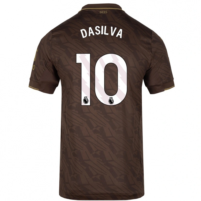 Danxenレディースジョシュ・ダシルヴァ#10ブラウン ゴールドアウェイシャツ2025/26ジャージーユニフォーム
