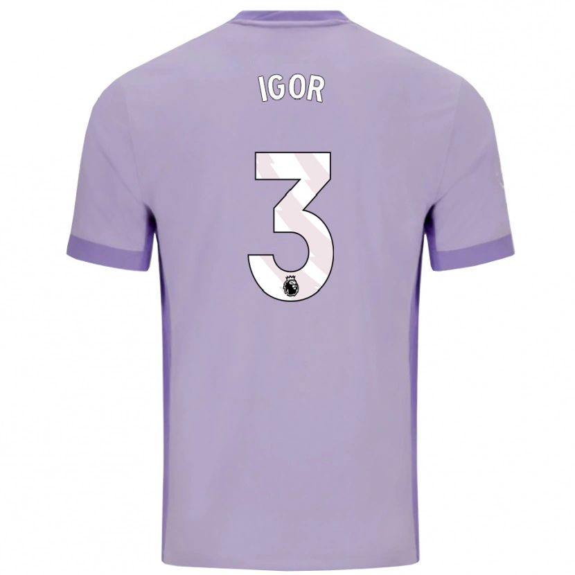 Danxenレディースイゴール#3タロ パープル ホワイトアウェイシャツ2025/26ジャージーユニフォーム