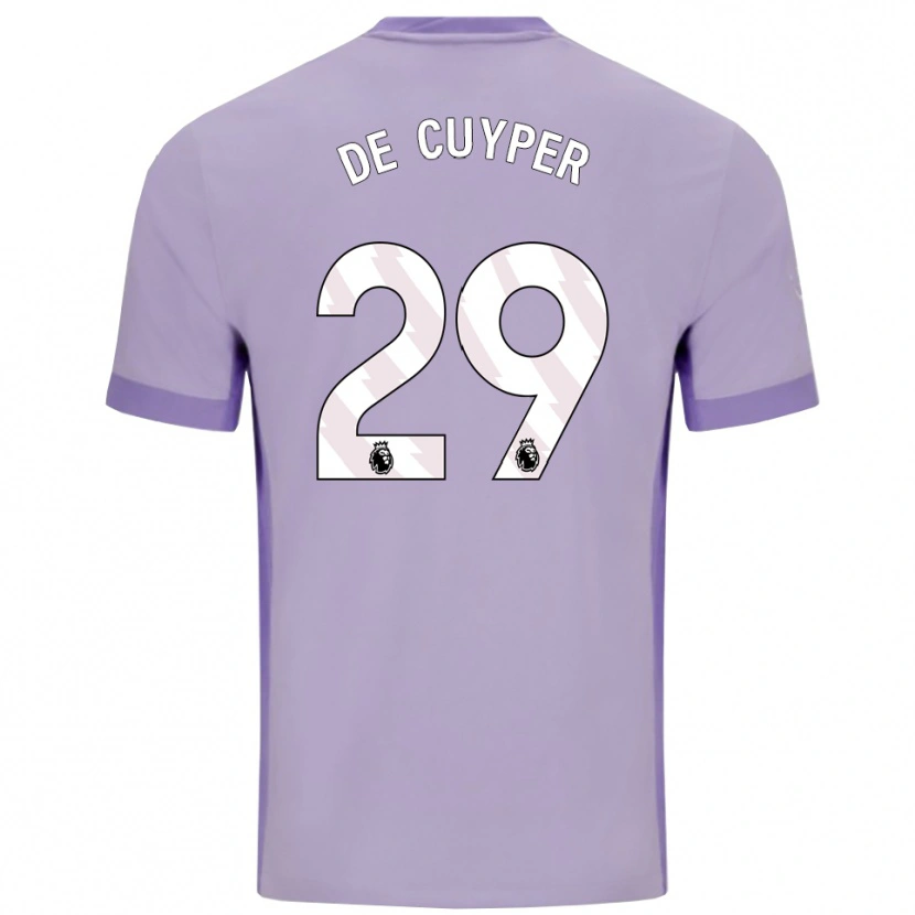 Danxenレディースマキシム・デ・クーパー#29タロ パープル ホワイトアウェイシャツ2025/26ジャージーユニフォーム