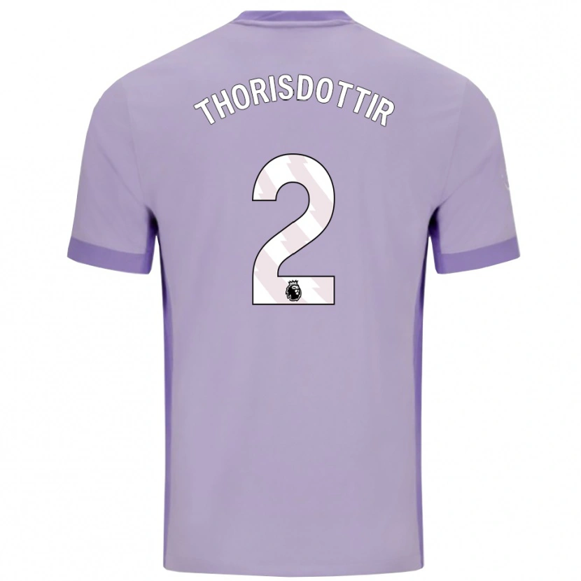 Danxenレディースマリア・トリスドッティル#2タロ パープル ホワイトアウェイシャツ2025/26ジャージーユニフォーム