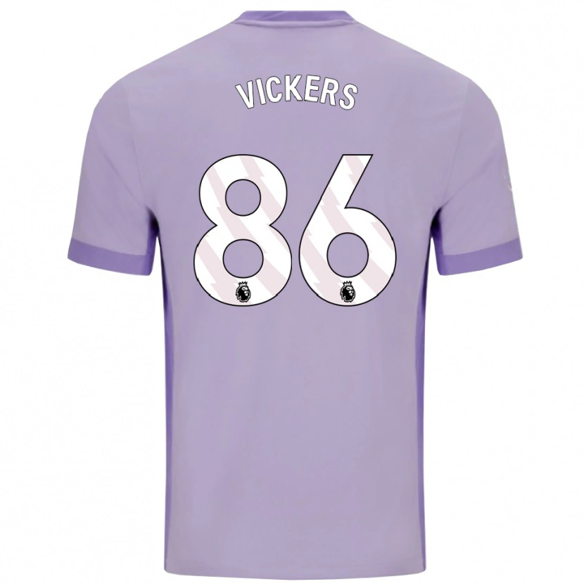 Danxenレディースジェイコブ・ヴィッカース#86タロ パープル ホワイトアウェイシャツ2025/26ジャージーユニフォーム