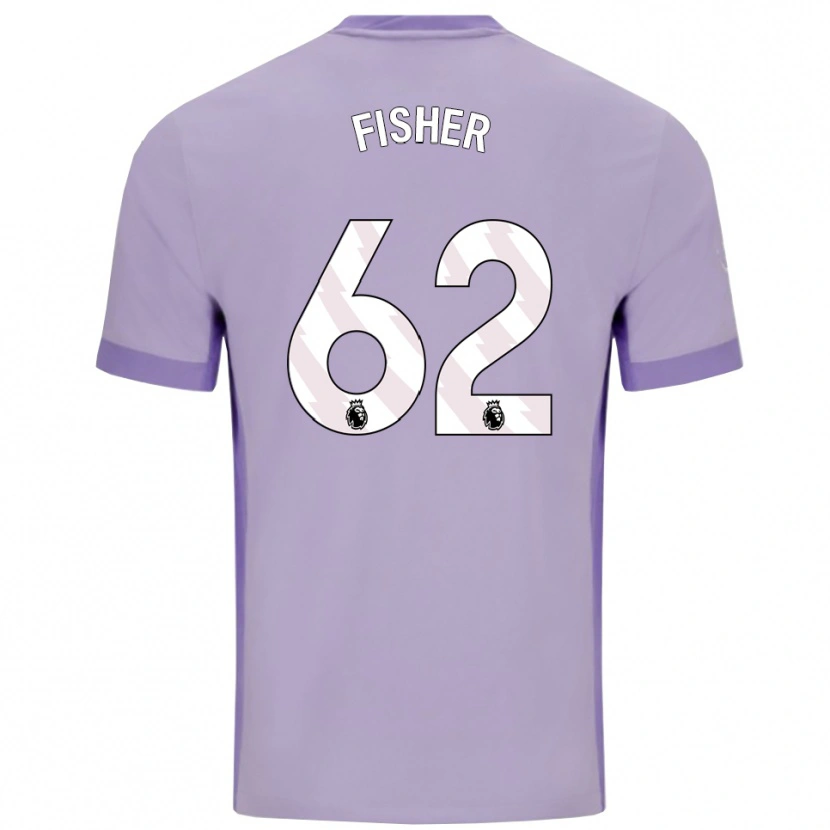 DanxenレディースHugo Fisher#62タロ パープル ホワイトアウェイシャツ2025/26ジャージーユニフォーム