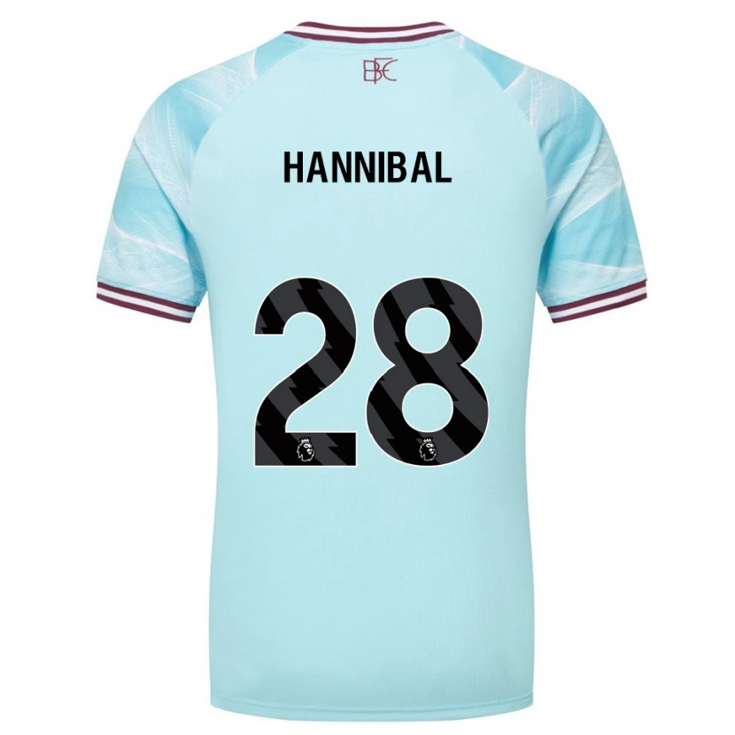 Danxenレディースハンニバル・メイブリ#28スカイブルー バーガンディアウェイシャツ2025/26ジャージーユニフォーム