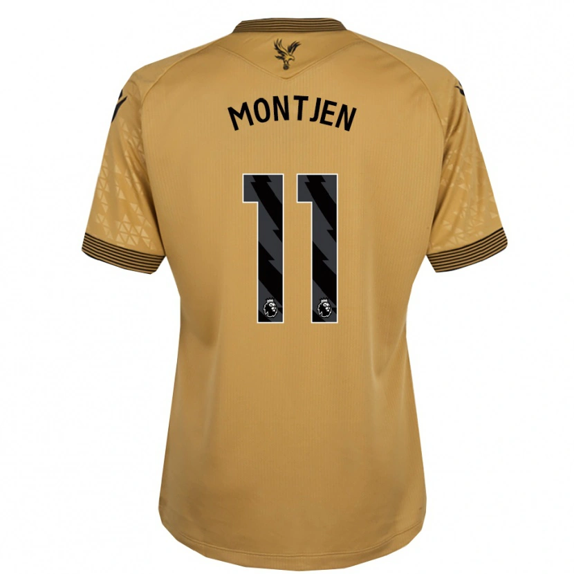 DanxenレディースDavid Montjen#11ゴールド ブラックアウェイシャツ2025/26ジャージーユニフォーム