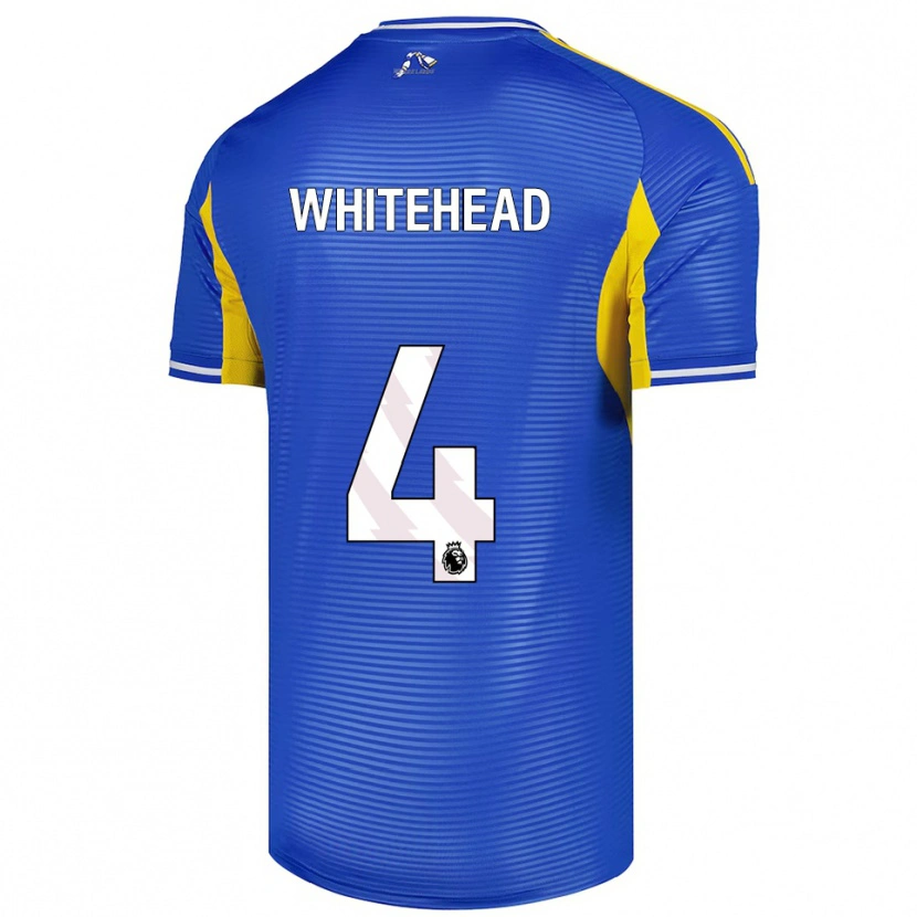 DanxenレディースLoui Whitehead#4ブルー イエローアウェイシャツ2025/26ジャージーユニフォーム