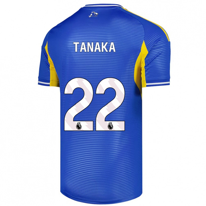 Danxenレディース田中碧#22ブルー イエローアウェイシャツ2025/26ジャージーユニフォーム