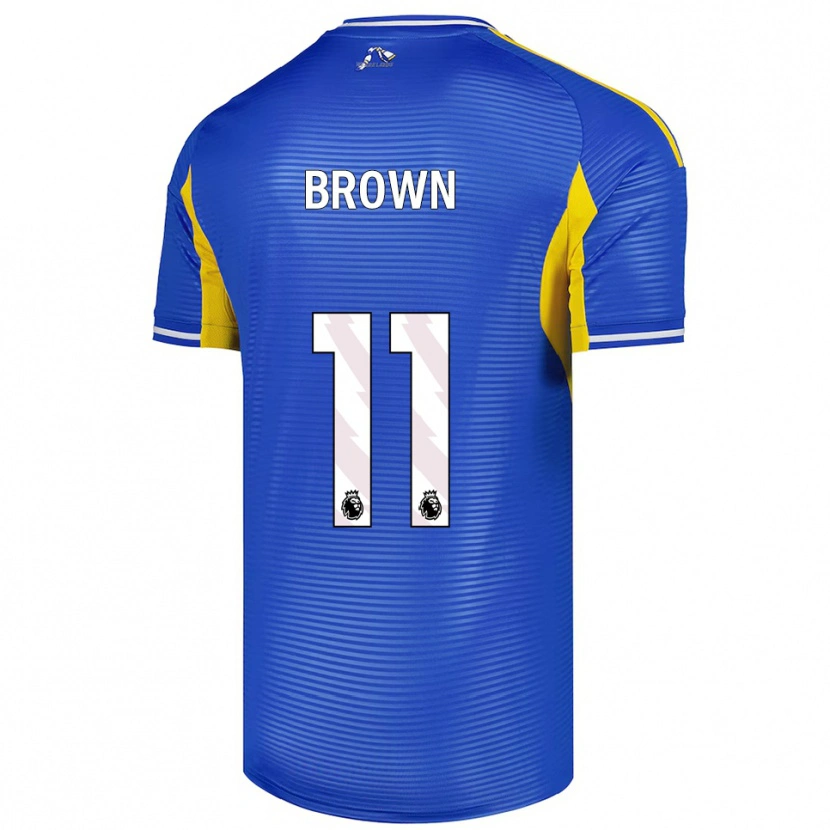 DanxenレディースAbbie Brown#11ブルー イエローアウェイシャツ2025/26ジャージーユニフォーム