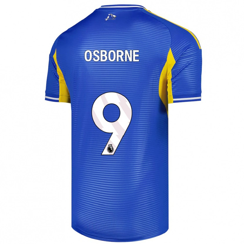 DanxenレディースJemimah Osborne#9ブルー イエローアウェイシャツ2025/26ジャージーユニフォーム