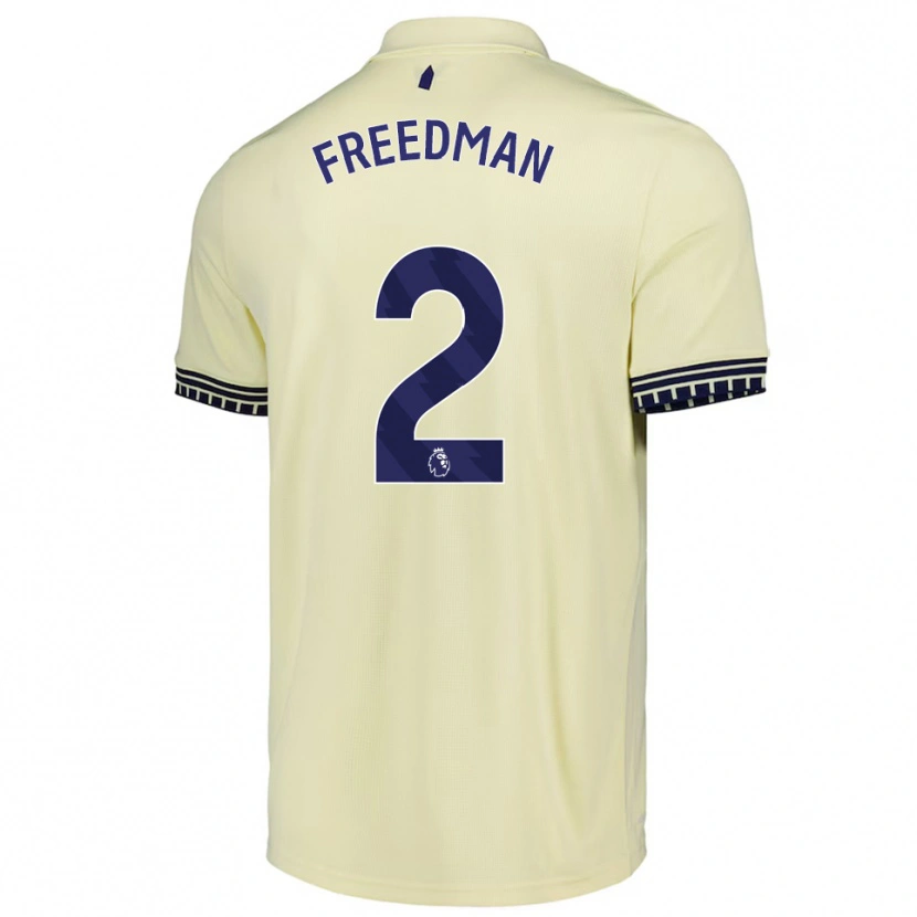 DanxenレディースFreddie Freedman#2オフホワイト ブラックアウェイシャツ2025/26ジャージーユニフォーム
