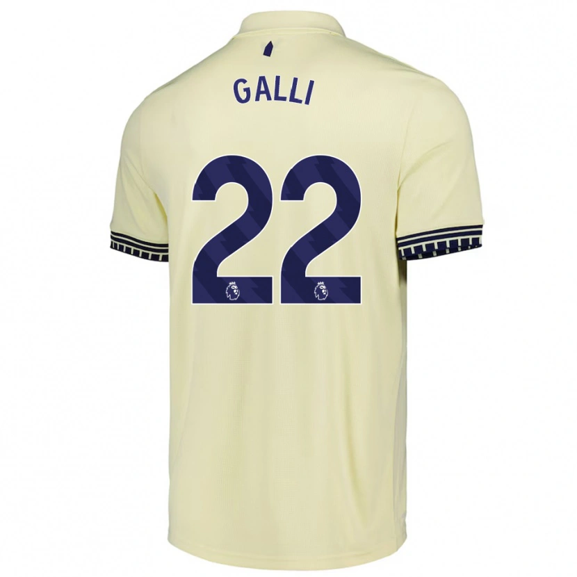 Danxenレディースオーロラ・ガッリ#22オフホワイト ブラックアウェイシャツ2025/26ジャージーユニフォーム