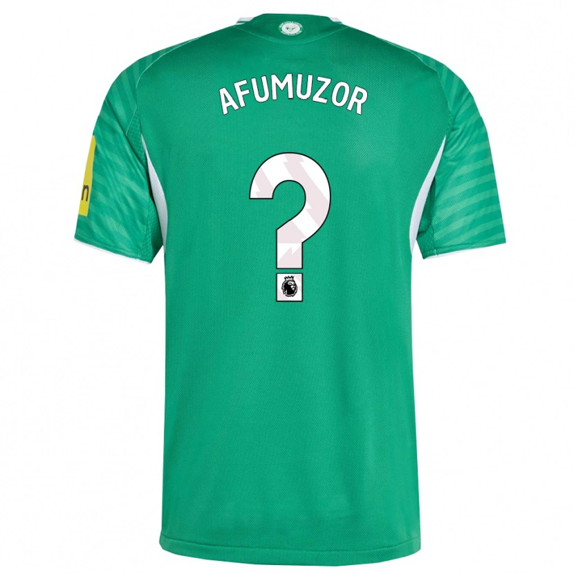 DanxenレディースCj Afumuzor#0グリーン ホワイトアウェイシャツ2025/26ジャージーユニフォーム
