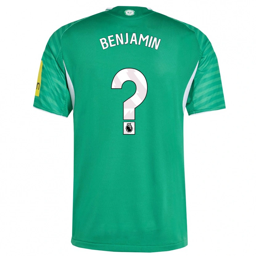 DanxenレディースTheo Benjamin#0グリーン ホワイトアウェイシャツ2025/26ジャージーユニフォーム