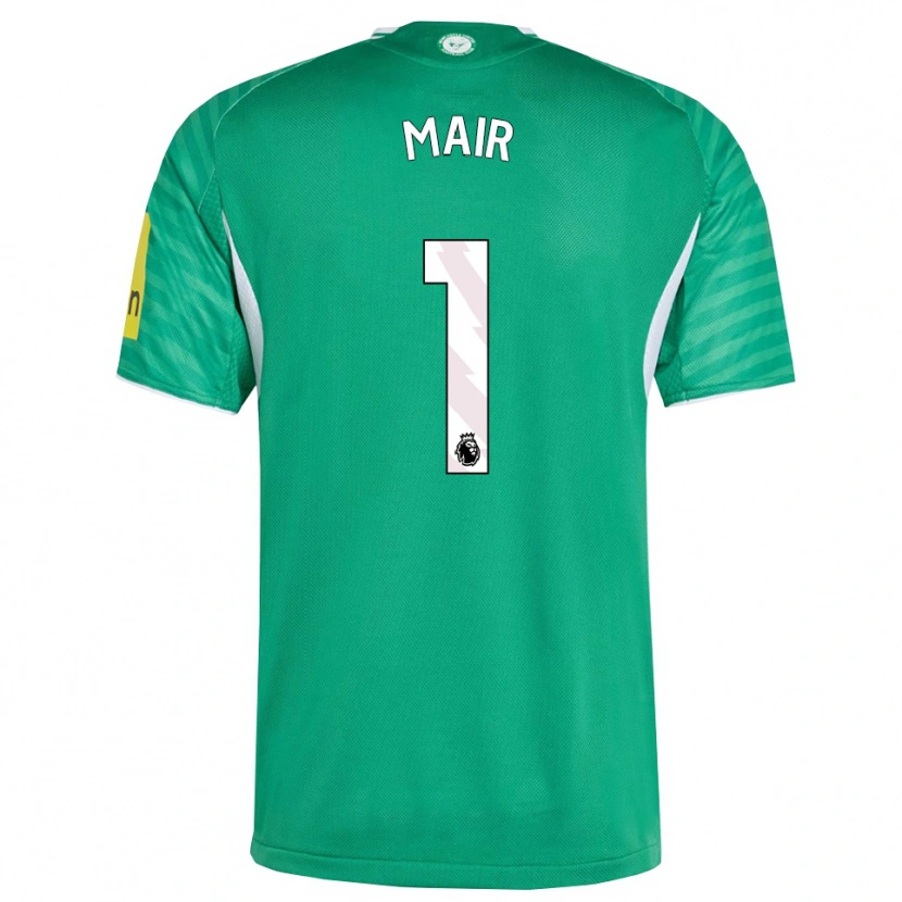 DanxenレディースGeorge Mair#1グリーン ホワイトアウェイシャツ2025/26ジャージーユニフォーム