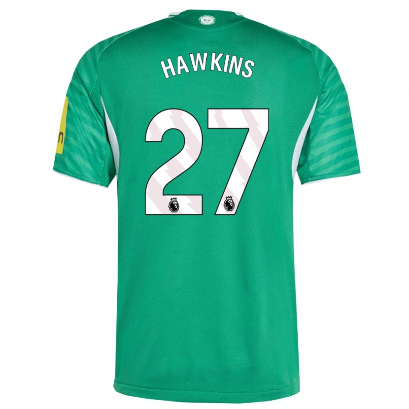 DanxenレディースHannah Hawkins#27グリーン ホワイトアウェイシャツ2025/26ジャージーユニフォーム