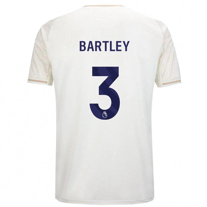 DanxenレディースOkello Bartley#3オフホワイト ブラックアウェイシャツ2025/26ジャージーユニフォーム