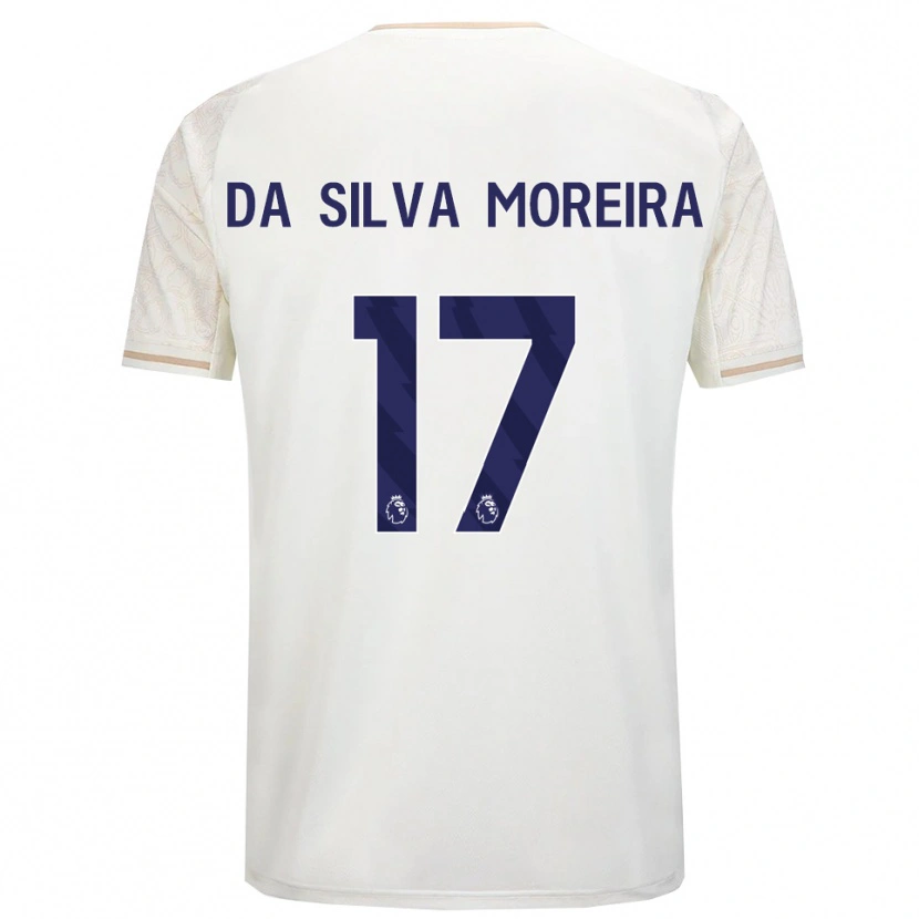 Danxenレディースエリック・ダ・シルバ・モレイラ#17オフホワイト ブラックアウェイシャツ2025/26ジャージーユニフォーム