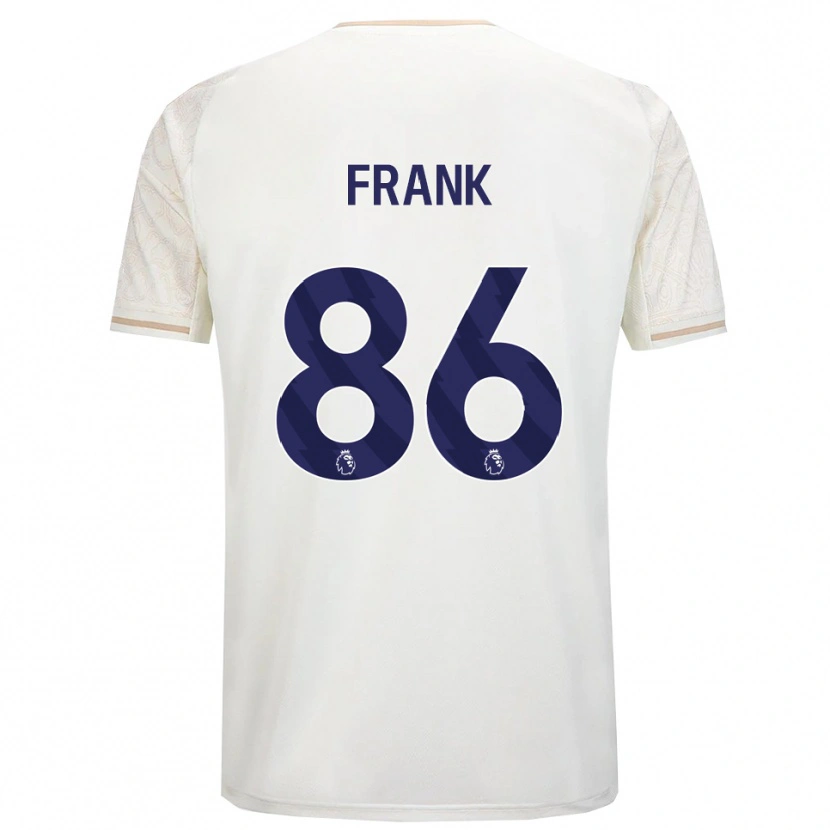 DanxenレディースFrank Djamna#86オフホワイト ブラックアウェイシャツ2025/26ジャージーユニフォーム