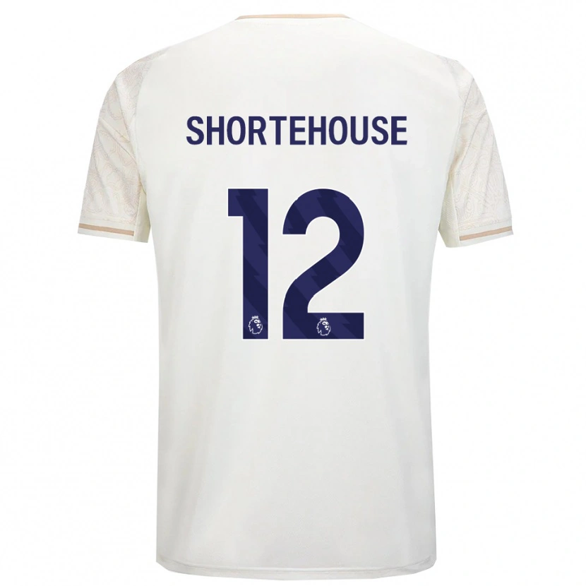 DanxenレディースMichael Shortehouse#12オフホワイト ブラックアウェイシャツ2025/26ジャージーユニフォーム