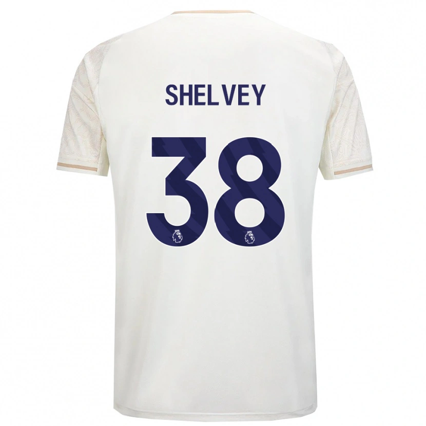 Danxenレディースジョージ・シェルヴェイ#38オフホワイト ブラックアウェイシャツ2025/26ジャージーユニフォーム