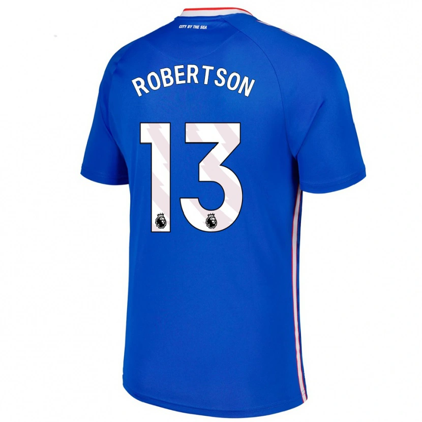 DanxenレディースFinley Robertson#13ブルー ホワイトアウェイシャツ2025/26ジャージーユニフォーム
