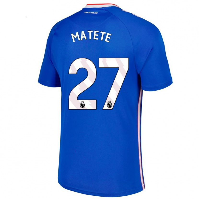 Danxenレディースジェイ・マテテ#27ブルー ホワイトアウェイシャツ2025/26ジャージーユニフォーム