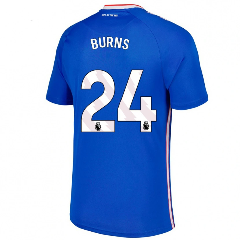 DanxenレディースMatthew Burns#24ブルー ホワイトアウェイシャツ2025/26ジャージーユニフォーム