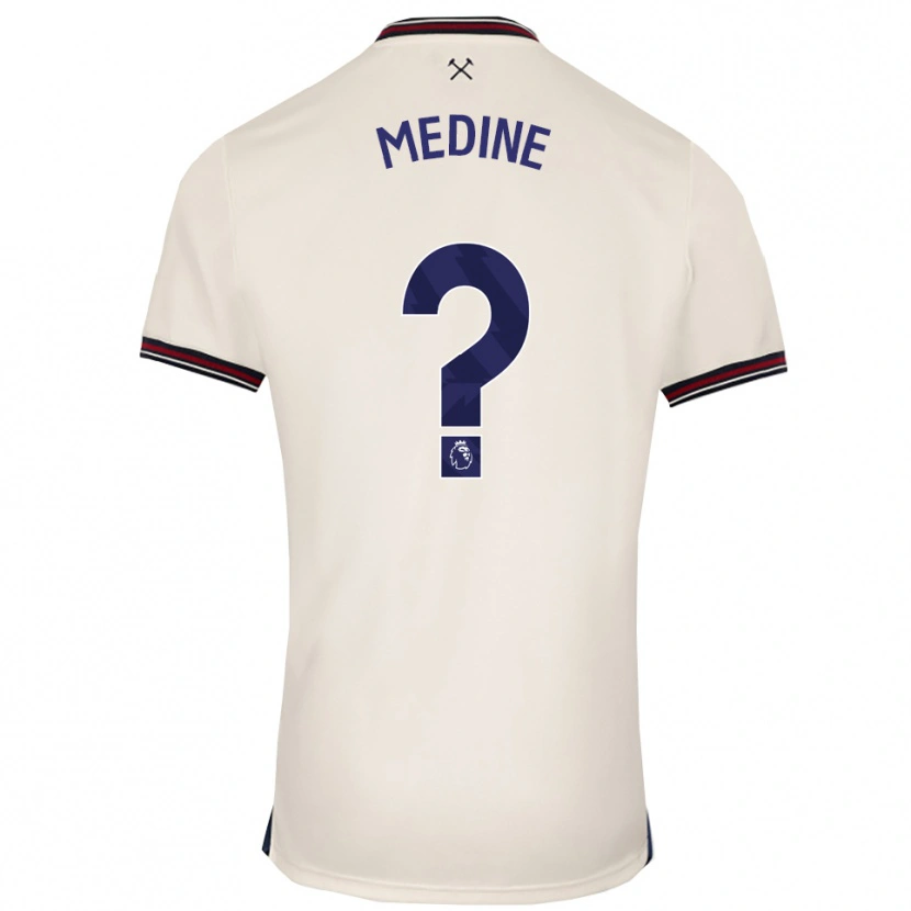 DanxenレディースJephthah Medine#0オフホワイトアウェイシャツ2025/26ジャージーユニフォーム