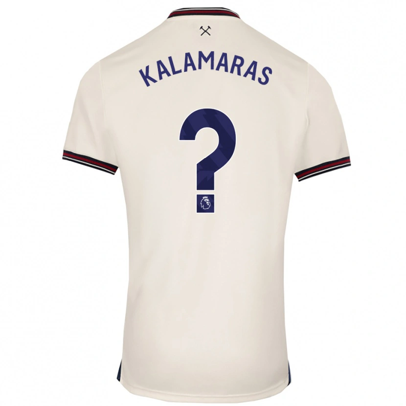DanxenレディースPablo Kalamaras#0オフホワイトアウェイシャツ2025/26ジャージーユニフォーム