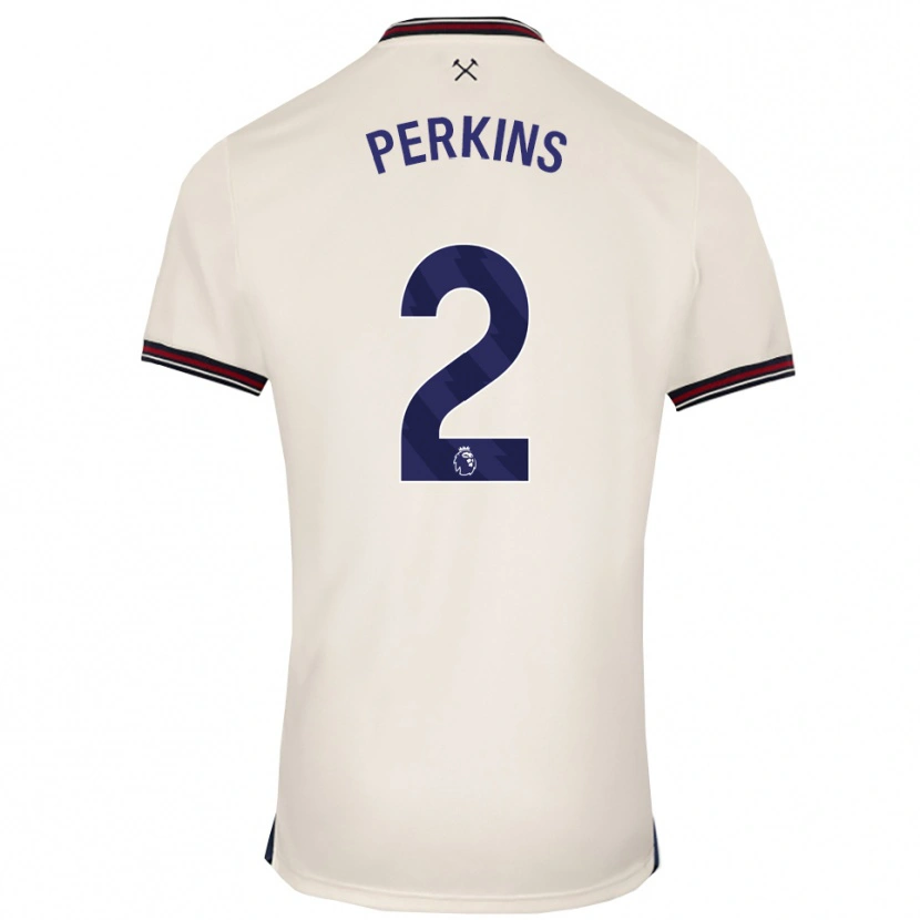DanxenレディースVinnie Perkins#2オフホワイトアウェイシャツ2025/26ジャージーユニフォーム