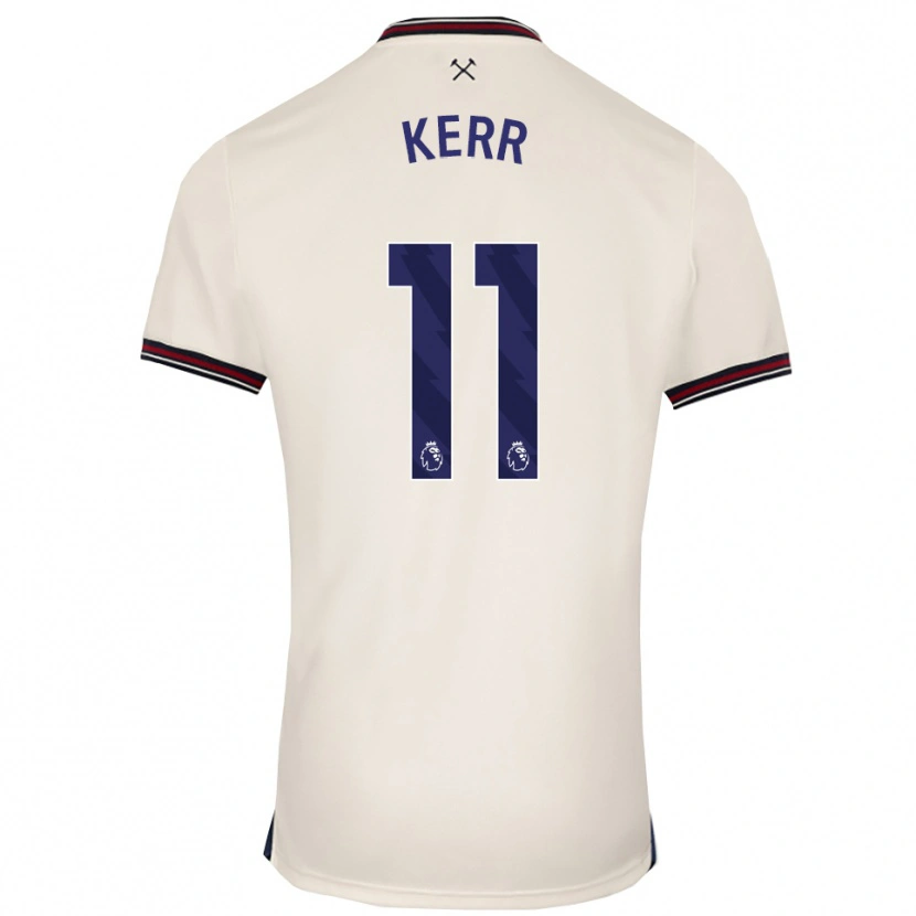 DanxenレディースJoel Kerr#11オフホワイトアウェイシャツ2025/26ジャージーユニフォーム